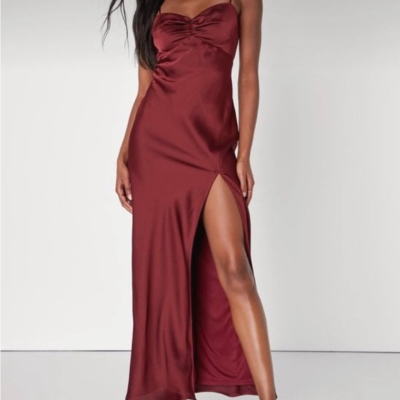 Lulu’s burgundy dress, brand new never worn. - Picture 3 of 7